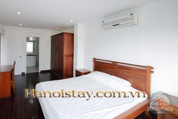 *Capturing view of Truc Bach Lake from Balcony in this famous 3 Bedroom apartment Rental* 11