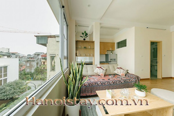 Classic style 2 bed apartment for rent near Lotte Center, Ba Dinh 1