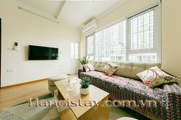 Classic style 2 bed apartment for rent near Lotte Center, Ba Dinh 3