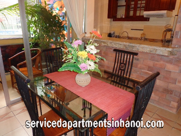 Classic Style One bedroom Apartment Rental in Nguyen Truong To str, Ba Dinh 3