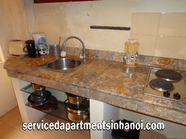 Classic Style One bedroom Apartment Rental in Nguyen Truong To str, Ba Dinh 7