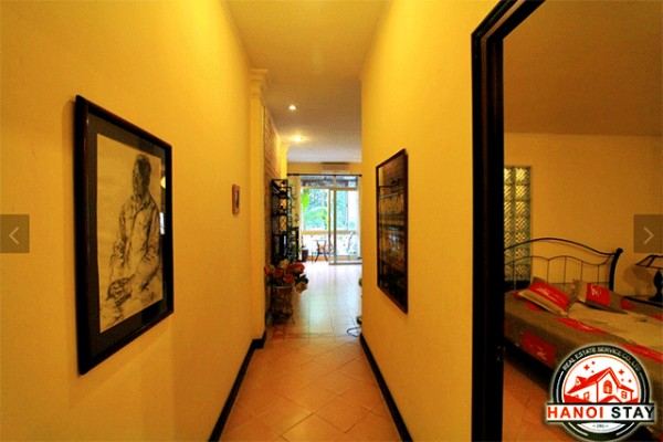 Classic style two bedroom apartment rental in Ba Dinh, close to EVN Tower 8