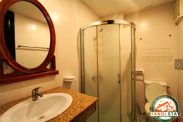 Classic style two bedroom apartment rental in Ba Dinh, close to EVN Tower 9