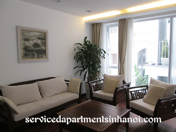 Clean and bright One bedroom flat in Dang Thai Mai street for rent 1