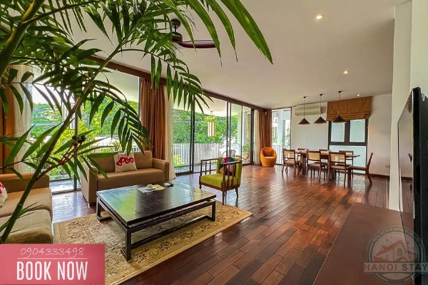 Contemporary Living: Rent this Spacious 3-Bedroom Apartment in Xom Chua, Near the Lake 1