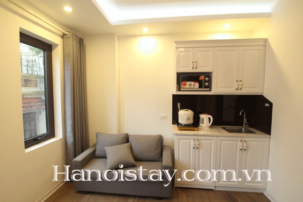 Cozy One Bedroom Apartment Rental in Doi Can street, Ba Dinh, Nice Terrace 3