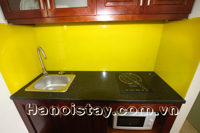 Cozy Studio Apartment Rental in Van Cao street, Ba Dinh 9