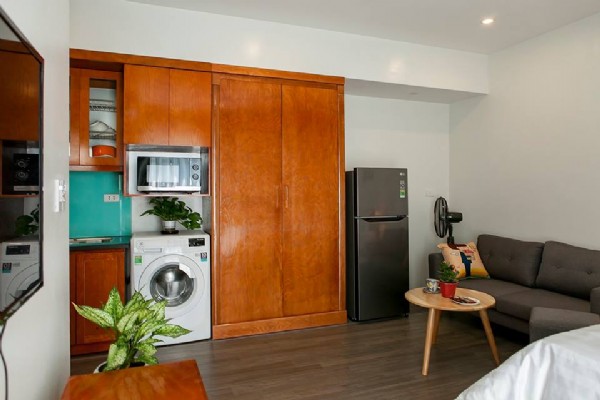 Cozy Studio Type Property Rental in Tu Hoa street, Tay Ho, Big Balcony 14