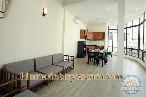 Delightful Duplex Style 02 bedroom Apartment Rental in Truc Bach, Ba Dinh 12