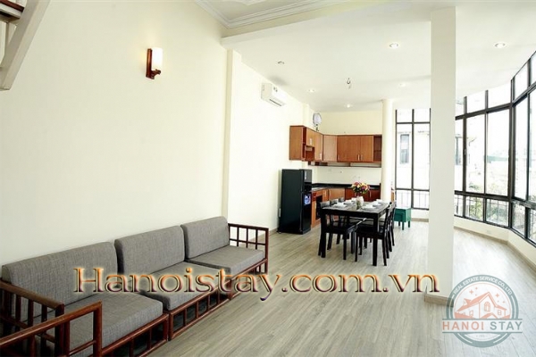 Delightful Duplex Style 02 bedroom Apartment Rental in Truc Bach, Ba Dinh 13