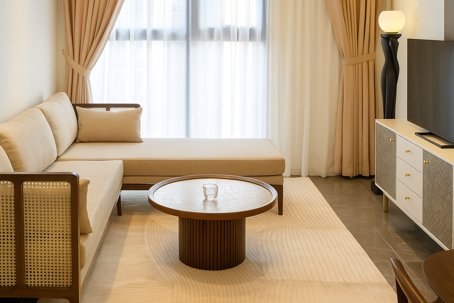 Deluxe 02 BR Apartment for rent in Nguyen Hong Area, Dong Da