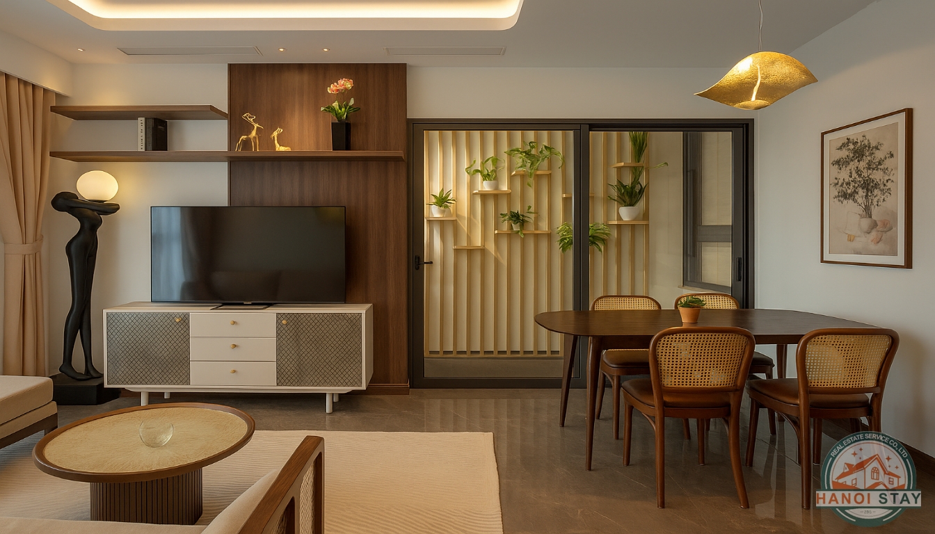 Deluxe 02 BR Apartment for rent in Nguyen Hong Area, Dong Da 6