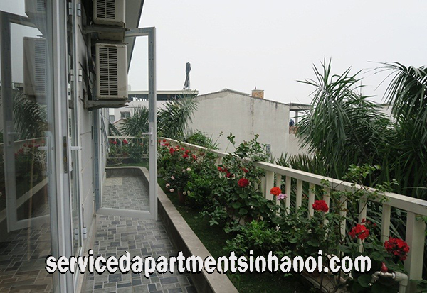 Deluxe One Bedroom Apartment with Nice Garden Rental in Au Co street, Tay Ho 1