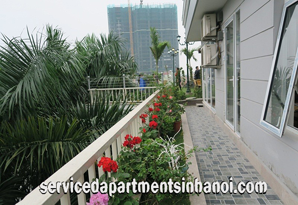 Deluxe One Bedroom Apartment with Nice Garden Rental in Au Co street, Tay Ho 2