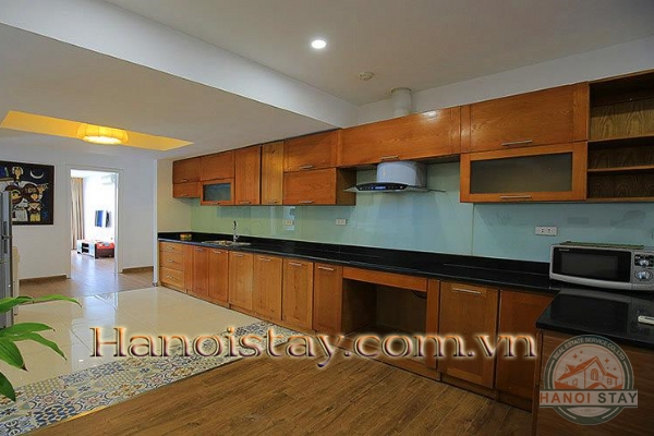 *Direct Lake Front Three Bedroom Apartment for rent in Tu Hoa street, Tay Ho* 3