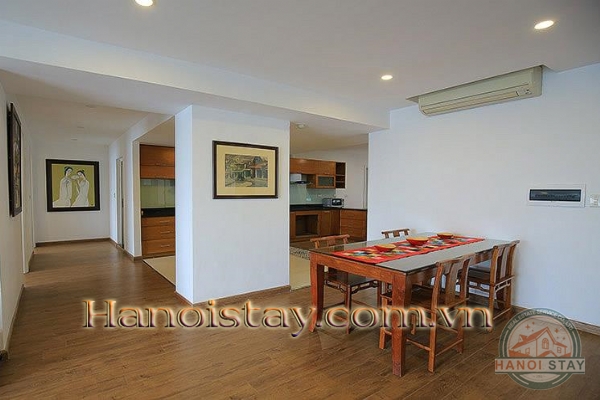 *Direct Lake Front Three Bedroom Apartment for rent in Tu Hoa street, Tay Ho* 9