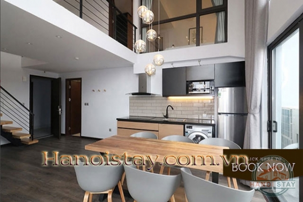 Duplex 02 BR Apartment For Rent in Hanoi - High Ceilings - Chic and Stylish - Incredible View 4