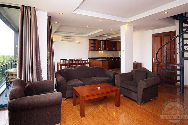 Duplex Apartment Rental in Dang Thai Mai street, Tay Ho: Spacious, Modern & Nice View 1
