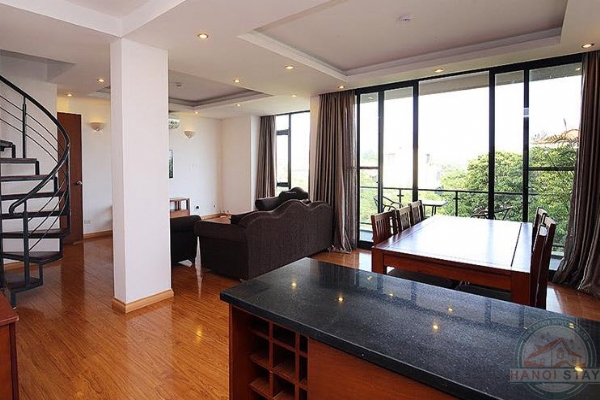 Duplex Apartment Rental in Dang Thai Mai street, Tay Ho: Spacious, Modern & Nice View 3