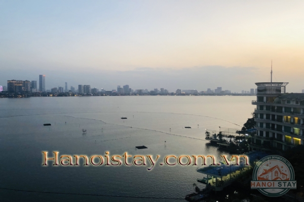 *Elegance Lake View Apartment For Rent in Yen Hoa street, Tay Ho, Perfect Sunsets* 2