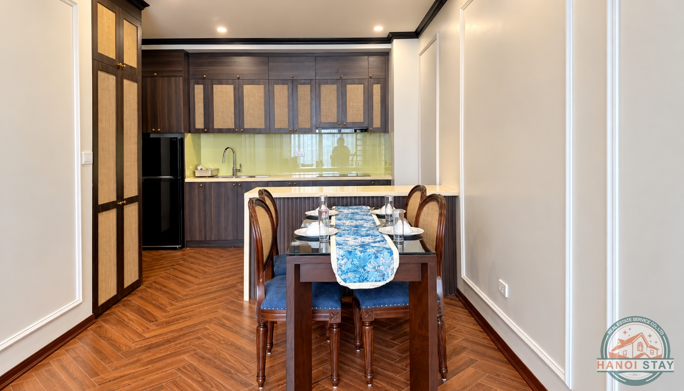 Elegant 01 BR Apartment for Rent near Truc Bach Area, Ba Dinh – A Charming Home in Hanoi 2