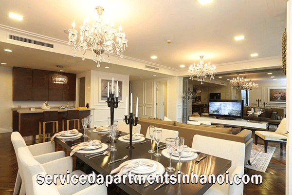 Elegant Three bedroom apartment Rental in Hoang Thanh Tower, Hai Ba Trung 1