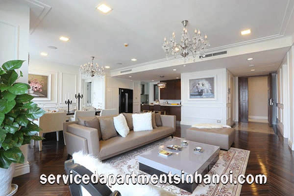 Elegant Three bedroom apartment Rental in Hoang Thanh Tower, Hai Ba Trung 2