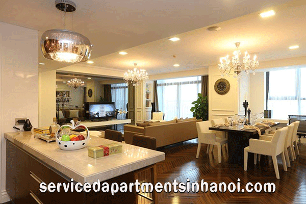 Elegant Three bedroom apartment Rental in Hoang Thanh Tower, Hai Ba Trung 3