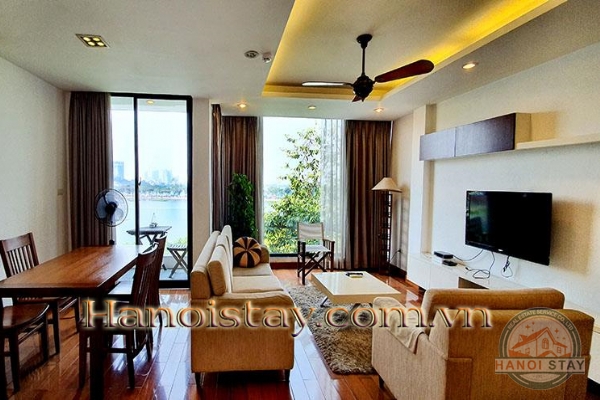 Enjoy High Quality two bedroom apartment in Truc Bach Area, Ba Dinh, Very Nice View 1