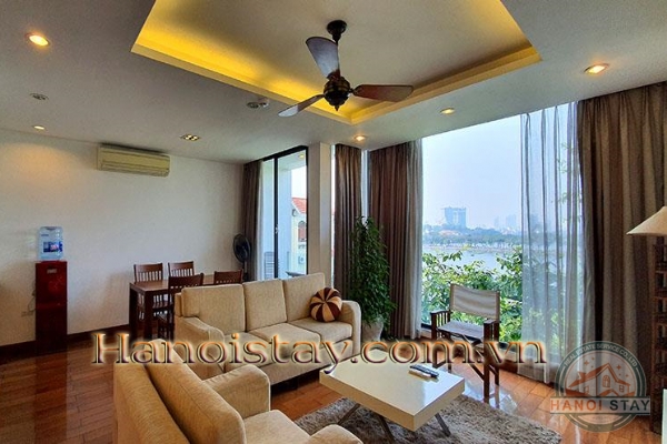 Enjoy High Quality two bedroom apartment in Truc Bach Area, Ba Dinh, Very Nice View 3