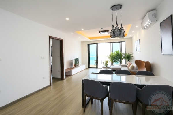 Enormous Balcony, Lake View, Stunning 2 BR Apartment for rent in Tay Ho District 4
