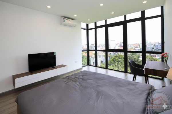 Enormous Balcony, Lake View, Stunning 2 BR Apartment for rent in Tay Ho District 7