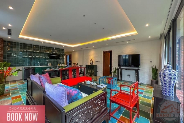Exceptionally Unique: Light-Filled 4-BR Apartment for Rent in Dang Thai Mai, Tay Ho 2