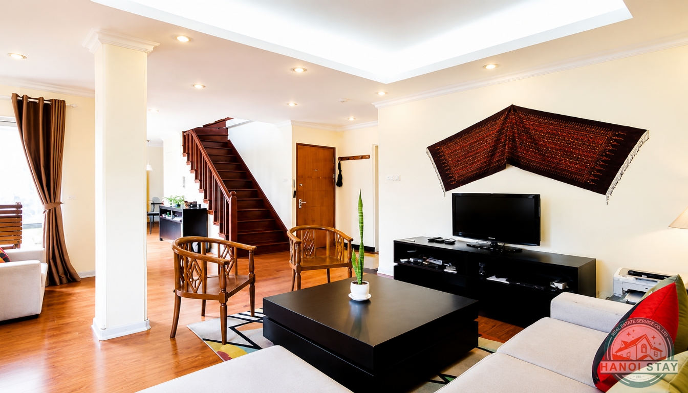Fascinating 3 bedrooms Duplex Apartment near Phan Huy Chu str, Hoan Kiem District 5
