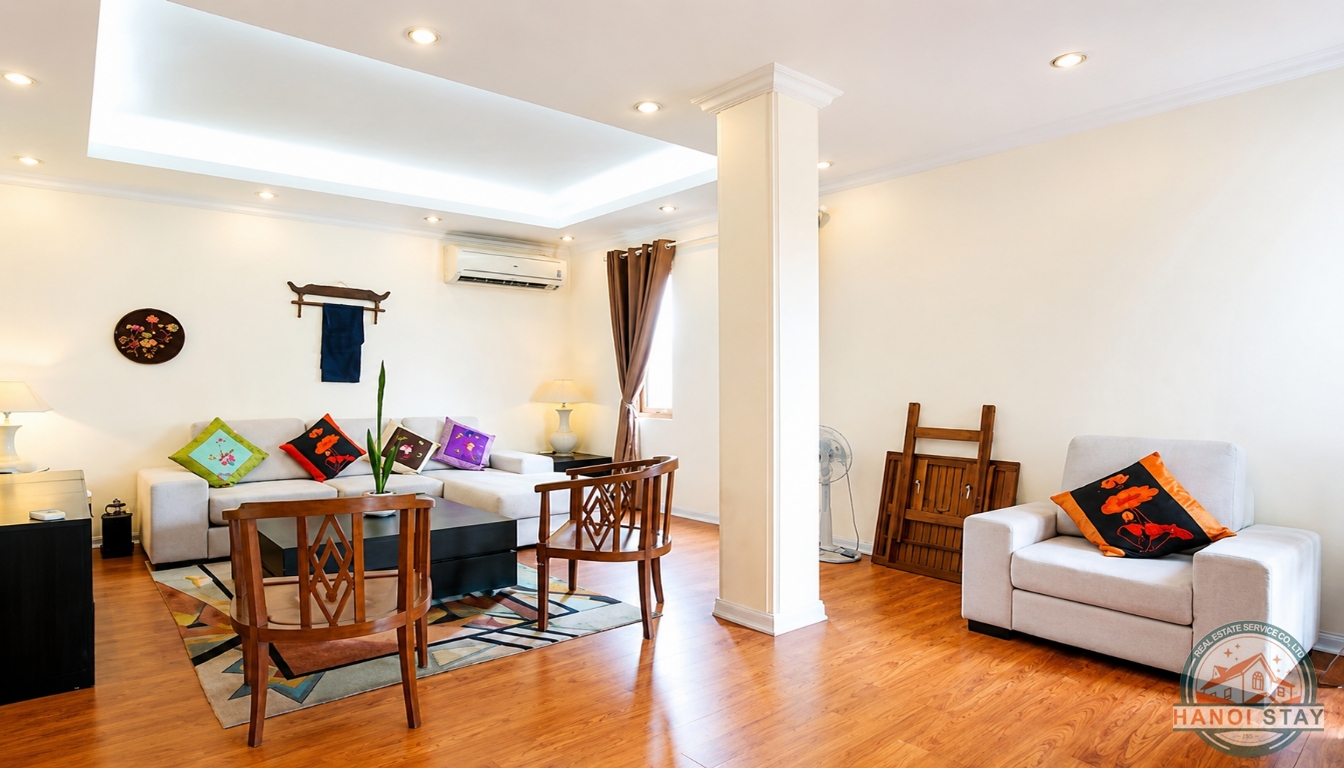 Fascinating 3 bedrooms Duplex Apartment near Phan Huy Chu str, Hoan Kiem District 4