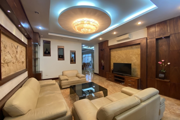 Four Bedroom Villa for rent in Block T1, Ciputra Hanoi international, Nice garden in the Front