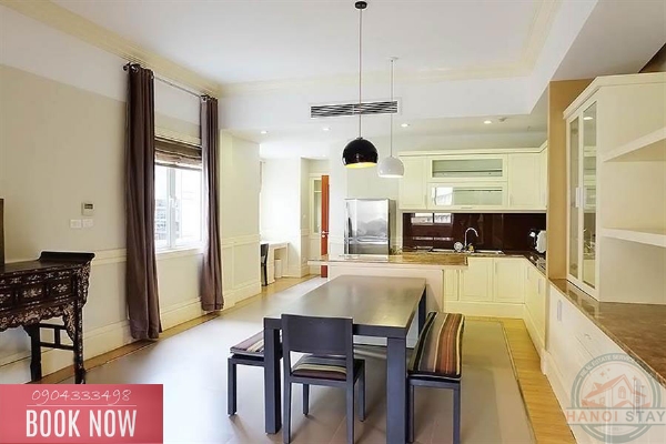 French Style 03 Bedroom Apartment for rent near Tran Hung Dao street, Hoan Kiem 3