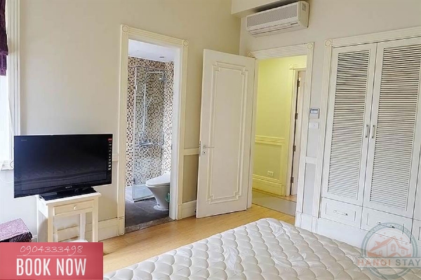 French Style 03 Bedroom Apartment for rent near Tran Hung Dao street, Hoan Kiem 11