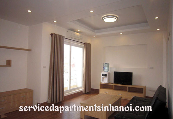 Full of light serviced apartment for rent in Tay Ho near To Ngoc Van street 2