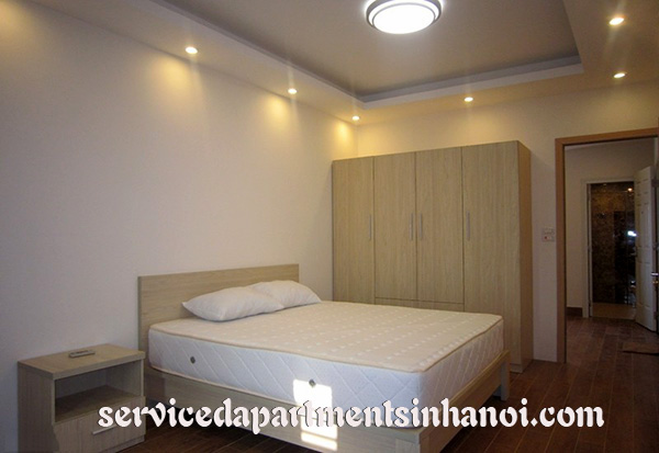 Full of light serviced apartment for rent in Tay Ho near To Ngoc Van street 7