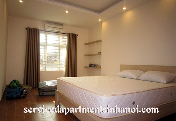 Full of light serviced apartment for rent in Tay Ho near To Ngoc Van street 8