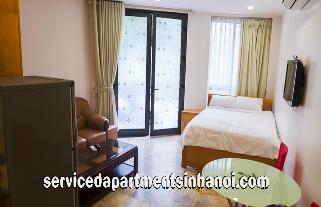 Good Size Studio Apartment Rental in Yen Phu Village, Tay Ho 1