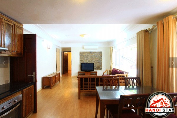 Good Size Two Bedroom Apartment Rental in Truc Bach Area, Center of Ba Dinh 1