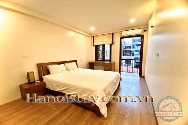 Gorgeous Lake view & Spacious Three Bedroom Apartment Rental in Quang An street, Tay ho District 1