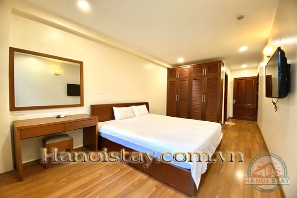 Gorgeous Lake view & Spacious Three Bedroom Apartment Rental in Quang An street, Tay ho District 2