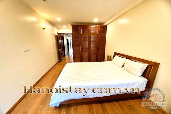 Gorgeous Lake view & Spacious Three Bedroom Apartment Rental in Quang An street, Tay ho District 7
