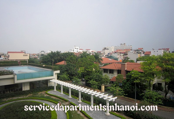 Gorgeous serviced apartment for rent in Dang Thai Mai street, Tay Ho 1