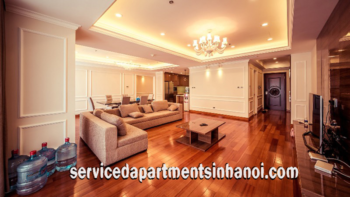 High Classed Furniture Apartment rental in Vinhomes Royal City, Thanh Xuan, Three beds 3
