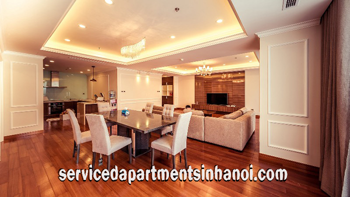 High Classed Furniture Apartment rental in Vinhomes Royal City, Thanh Xuan, Three beds 3