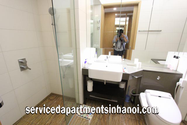 High Floor Modern Two bedroom Apartment Rental in Indochina Building, Cau Giay district 13